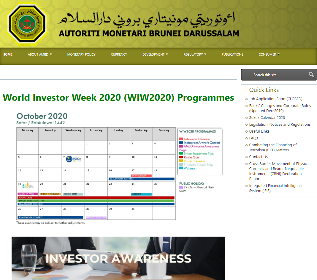 World Investor Week (WIW) 2020 Programmes